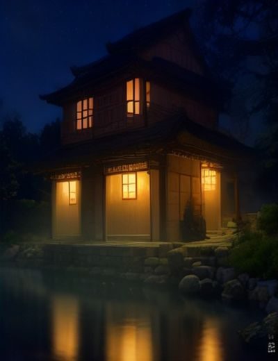 薰衣草色调的现代都市夜景，灯光朦胧，情感氛围浓郁，与少妇的诱惑主题相呼应